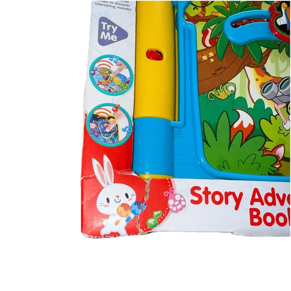PlayGo Story Adventure Book Interactive Kids Toy 6m+ Storybook Music Jungle
